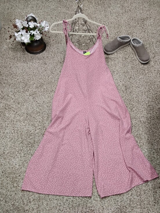 SHEIN Pants - 4060 Size 1XL Shein Brand Women’s Pink Polka Dot Wide-Leg Jumpsuit